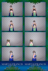 Double Strip Photo Booth Layout