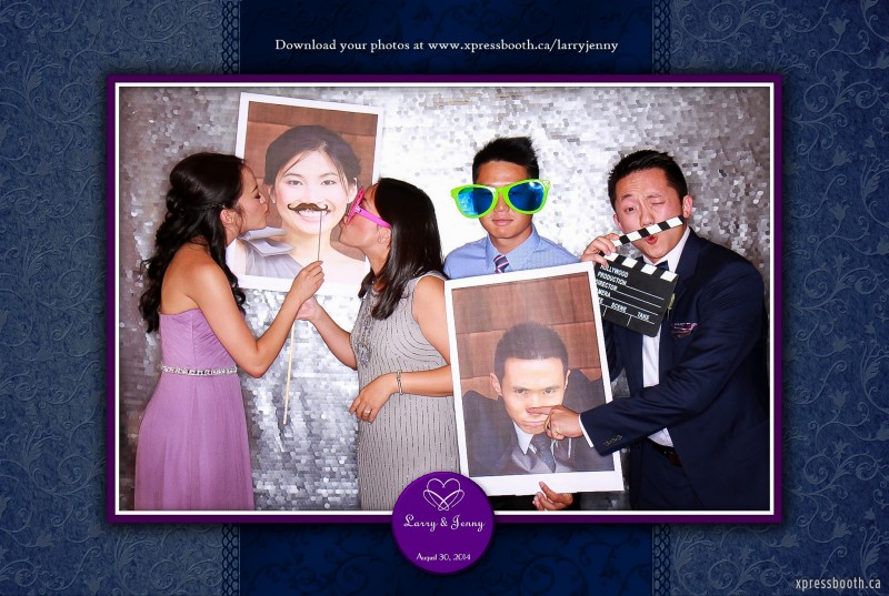 Photo booth props moustaches and couple's photos