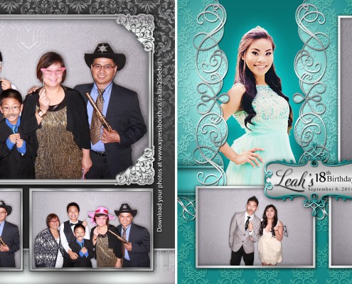 Larry & Mary Jane's Anniversary and Leah's 18th Birthday Debut Party Photo Booth Calgary