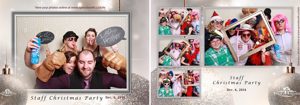 Town of High River Christmas party Photo booth at the Highwood Memorial Centre in High River, AB