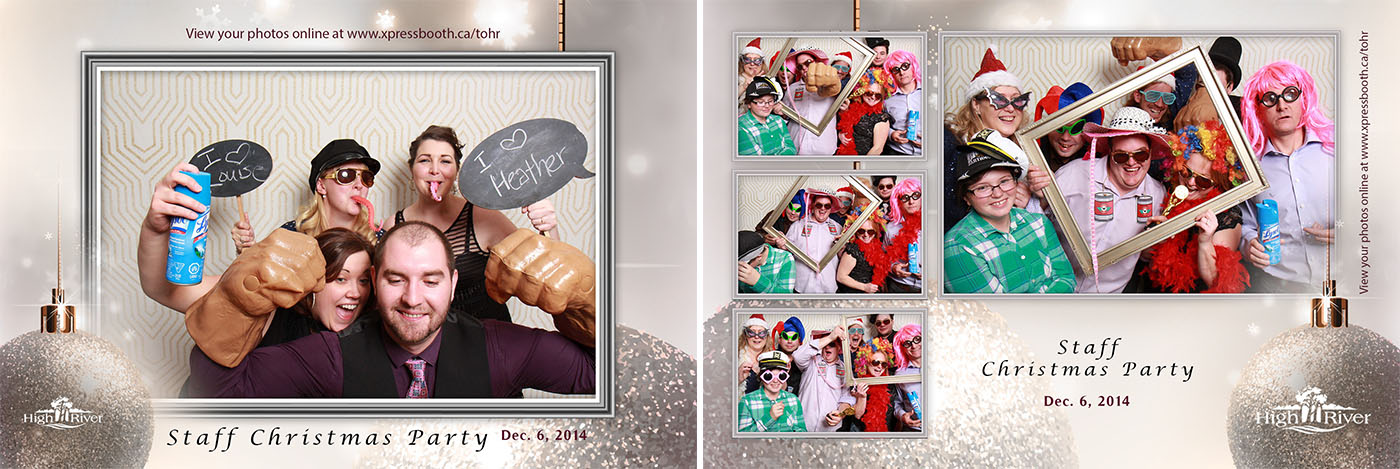 Town of High River Christmas party Photo booth at the Highwood Memorial Centre in High River, AB