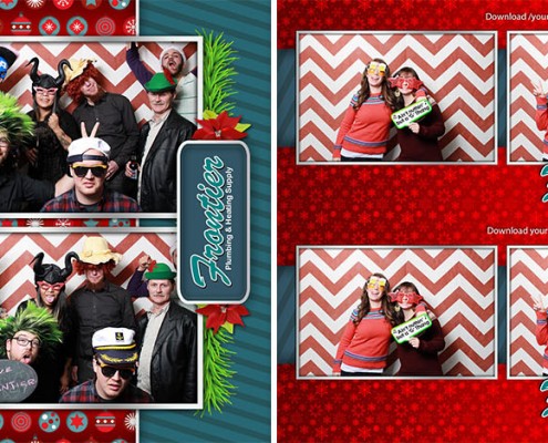 Frontier's photo booth pictures from their Christmas party at the Kensington Legion