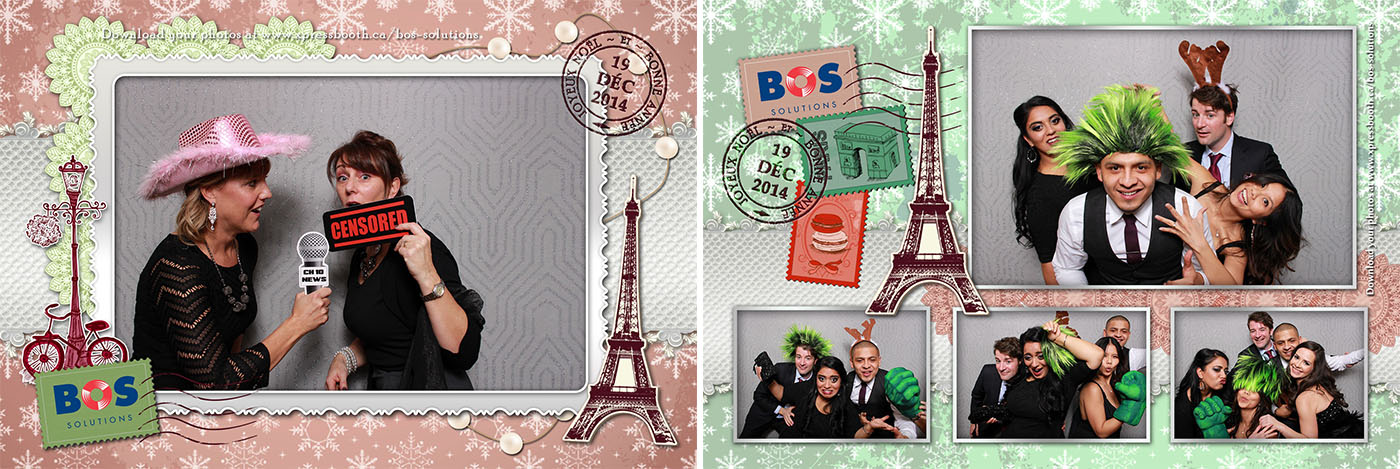 BOS Solutions Holiday Party Photo Booth Pictures at the Bow Valley Club, Calgary