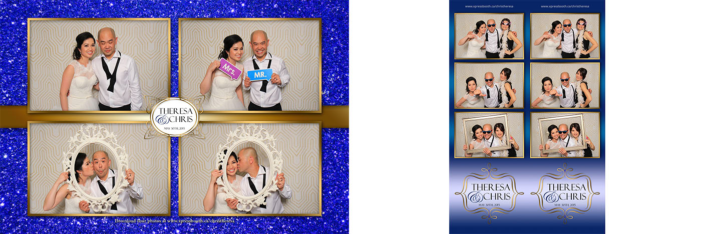 Chris and Theresa's Wedding Photo Booth at the Regency Palace in Calgary