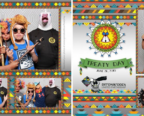First Nations Photo Booth for Treaty Day at the Gray Eagle Casino Event Centre