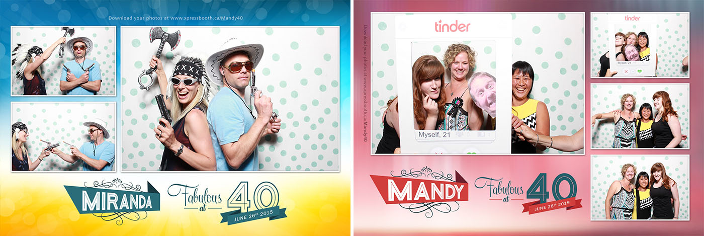 40th Birthday Photo Booth at the Riverstone Pub