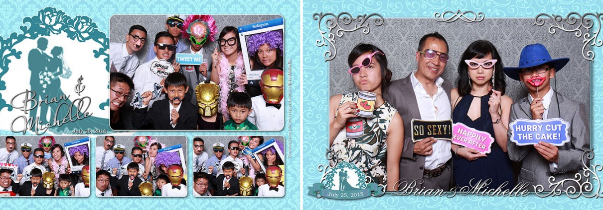Brian & Michelle's photo booth gallery from their wedding at the Silver Dragon Restaurant