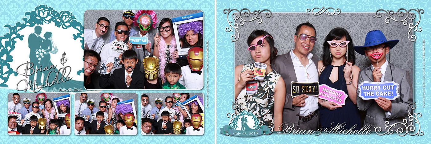 Brian & Michelle's photo booth gallery from their wedding at the Silver Dragon Restaurant