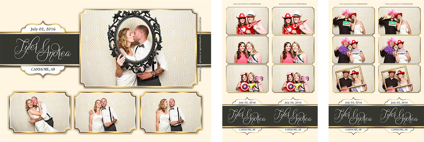 Tyler and Andrea's Wedding Photo Booth at the Canmore Coast Hotel