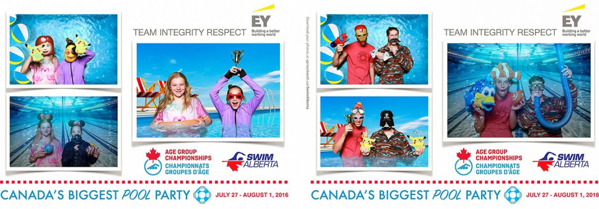 Swimming Canadian Age Group Championships Photo Booth Sponsored by Ernst & Young
