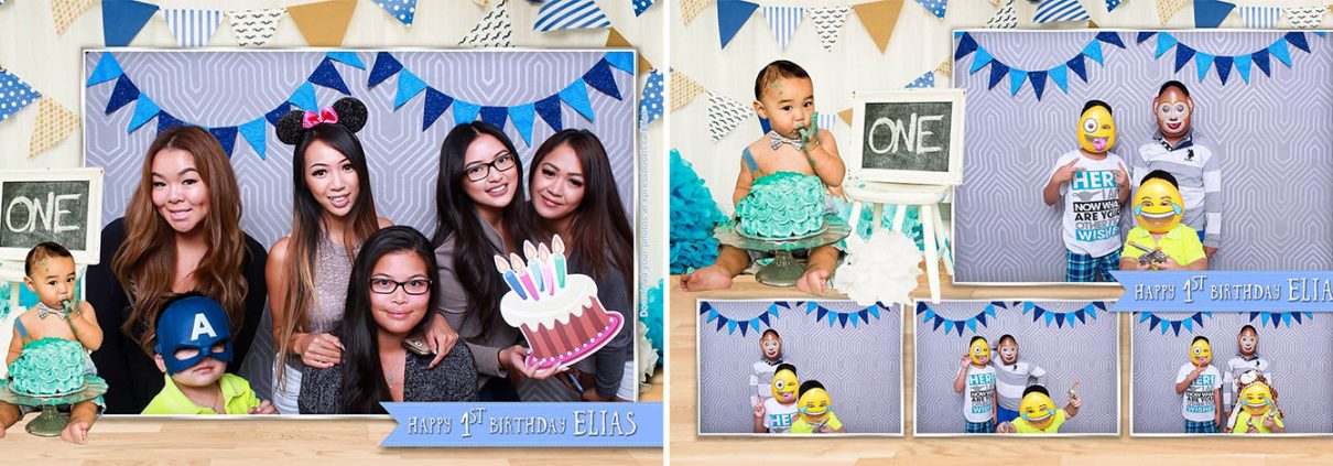 Photo Booth at Elias' First Birthday Party in Calgary