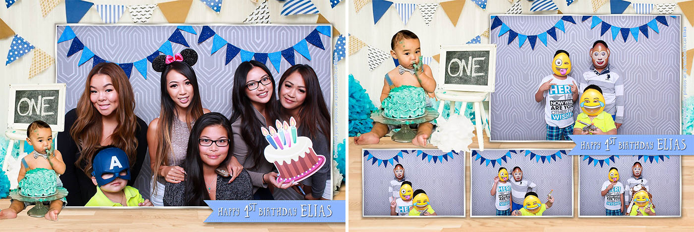 Photo Booth at Elias' First Birthday Party in Calgary