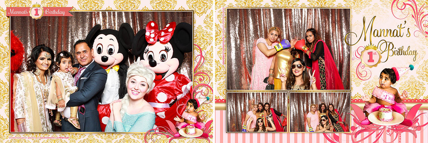 Photo Booth for a First Birthday Party at the Empire Banquet Hall