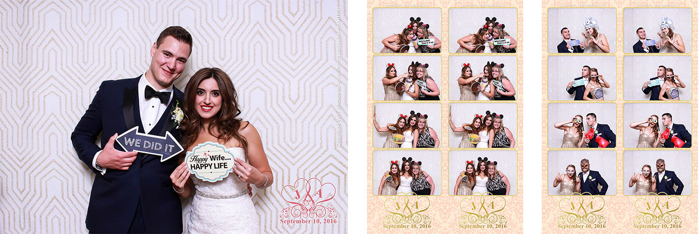 Joelle and Arthur's Wedding Photo Booth at the Q Haute Cuisine in Downtown Calgary