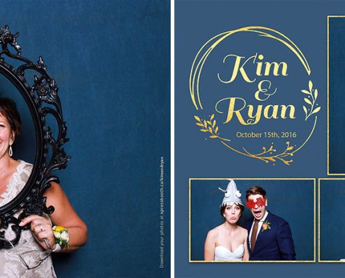 Photo booth at Kim and Ryan's wedding at the Azuridge Estate Hotel