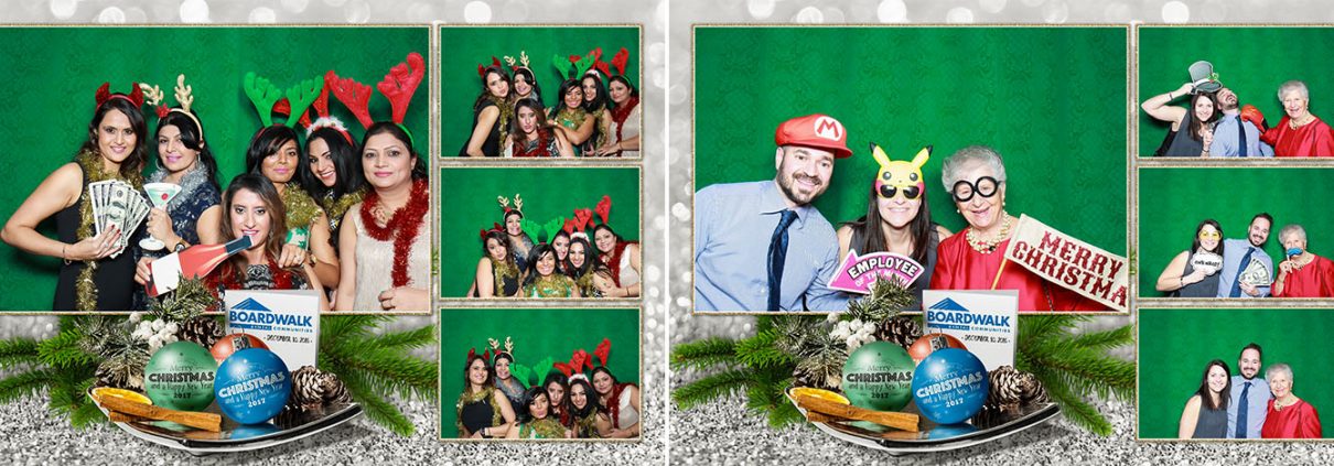 Boardwalk Christmas Party Photo Booth at the Metropolitan Centre in Downtown Calgary