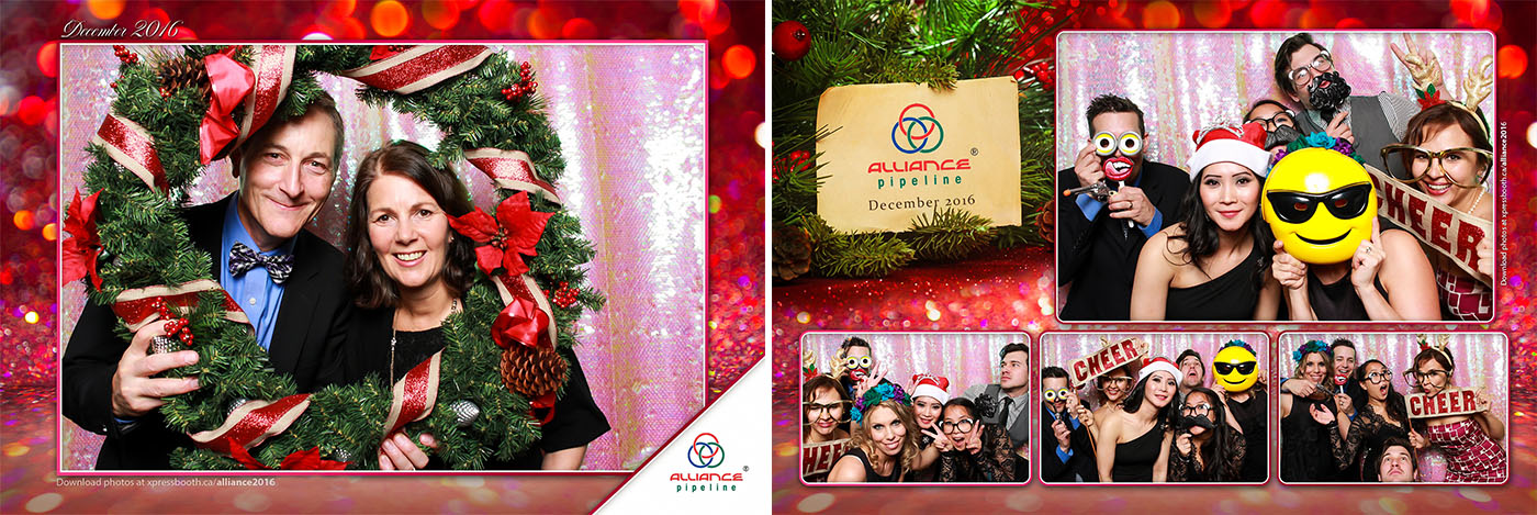 Alliance Pipeline Christmas Party Photo Booth at the Metropolitan Centre in Downtown Calgary