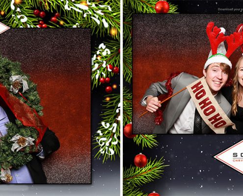 Christmas Party Photo Booth at the Delta Calgary South Hotel for South Trail Chrysler