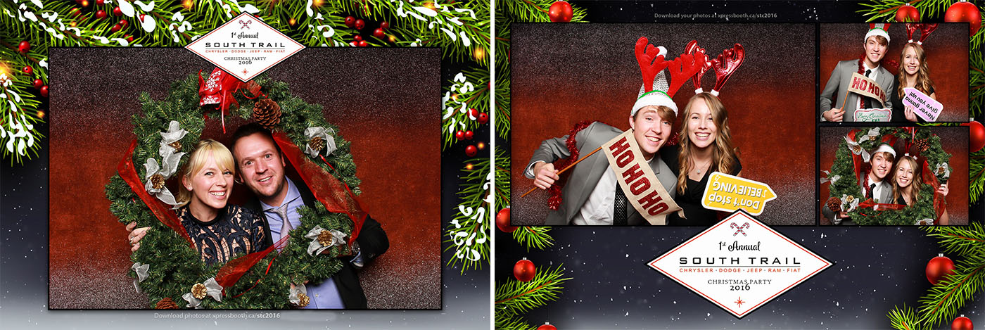 Christmas Party Photo Booth at the Delta Calgary South Hotel for South Trail Chrysler