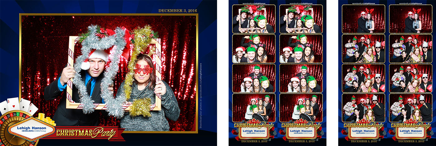 Casino-themed Christmas Party Photo Booth at the Telus Spark