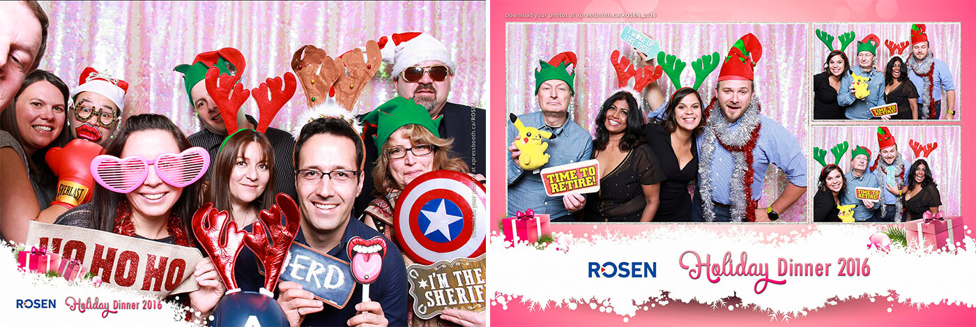 Rosen Christmas Party Photo Booth at the Booker's BBQ Grill and Crab Shack