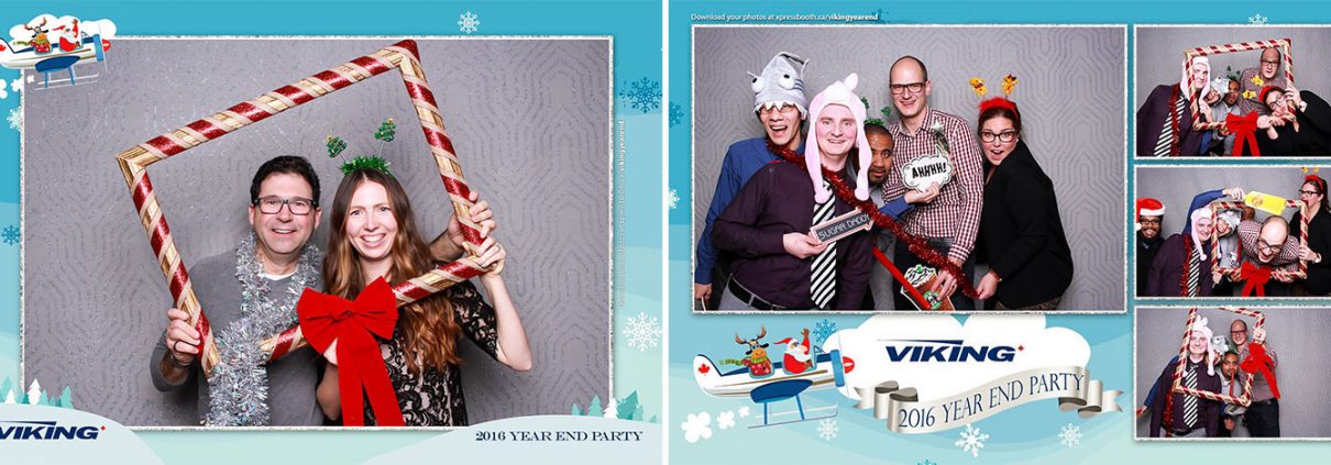 Viking Air Christmas Party Photo Booth at the Aerospace Museum in Calgary