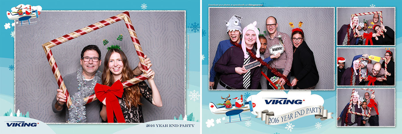 Viking Air Christmas Party Photo Booth at the Aerospace Museum in Calgary