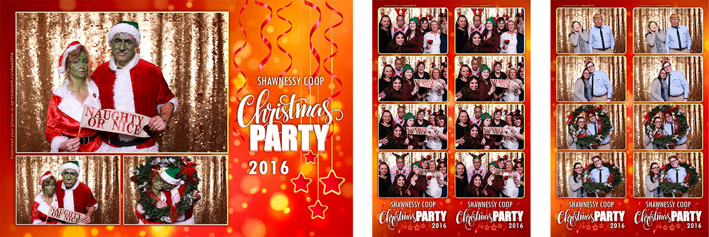 Shawnessy Coop Christmas Party Photo Booth at the Canyon Meadows Golf Club
