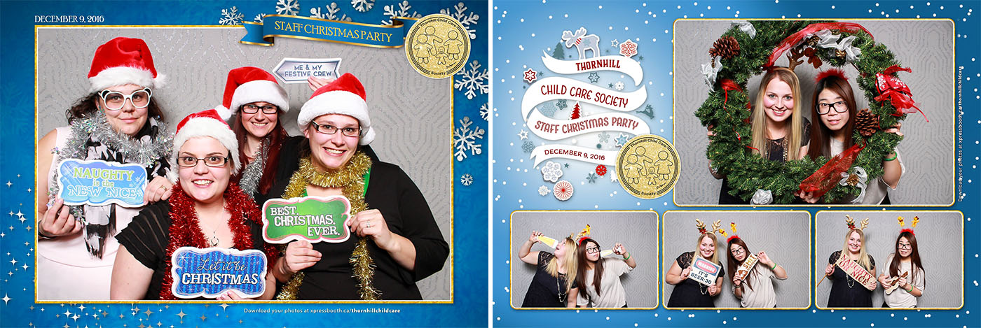 Thornhill Child Care Christmas Party Photo Booth at the Silverwing Links Golf Course