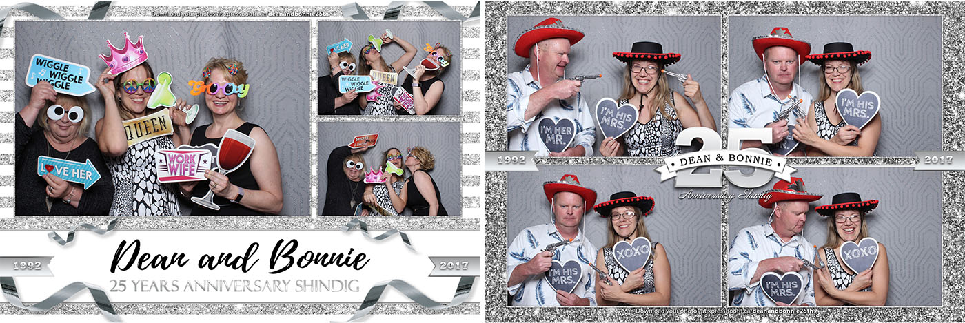 Dean & Bonnies 25th Anniversary Photo Booth at Highwood Community Association