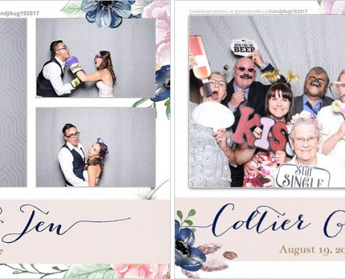Coltier & Jen's Wedding Photo Booth at the Westin Calgary