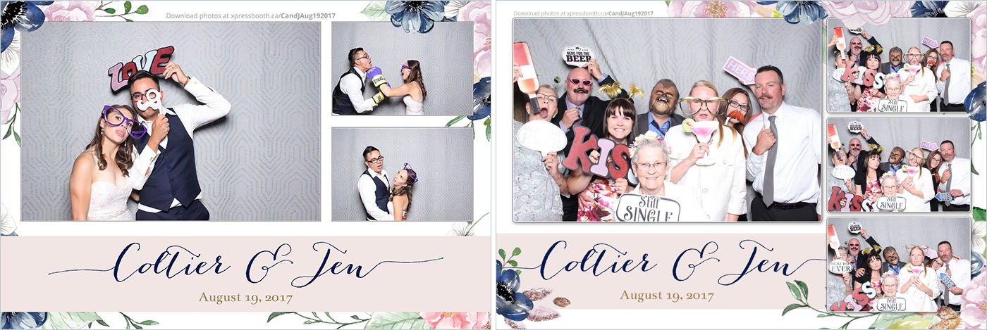 Coltier & Jen's Wedding Photo Booth at the Westin Calgary