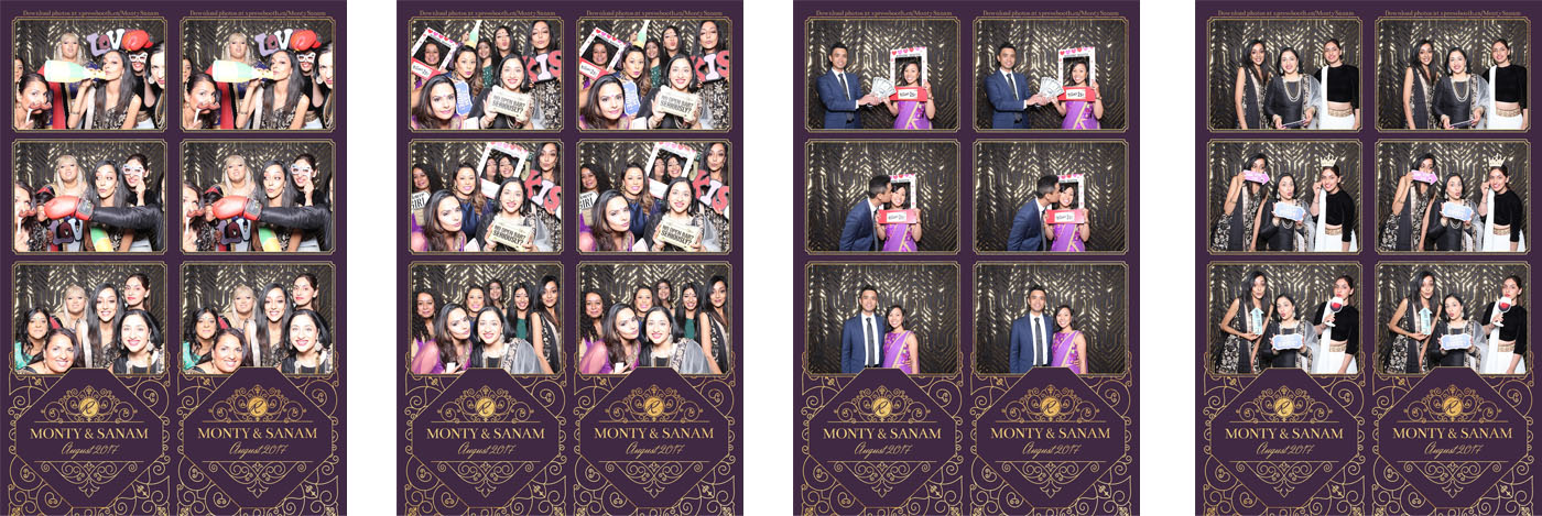 Monty and Sanam's Wedding Photo Booth at Civic on Third