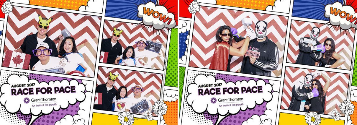 Race for Pace 2017 with Grant Thornton - photo booth for public events, non-profit, fundraising, marketing and promotionals