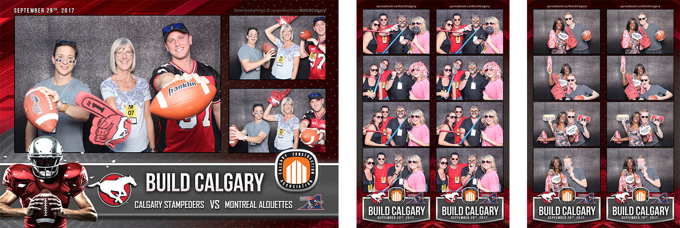 BUILD Calgary Stampeders Football Game Sports Event Photo Booth at the McMahon Stadium Calgary