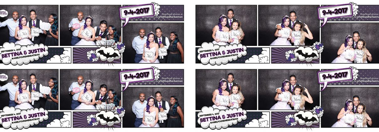 Bettina & Justin Canmore Wedding Photo Booth at Silvertip Golf Course