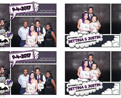 Bettina & Justin Canmore Wedding Photo Booth at Silvertip Golf Course