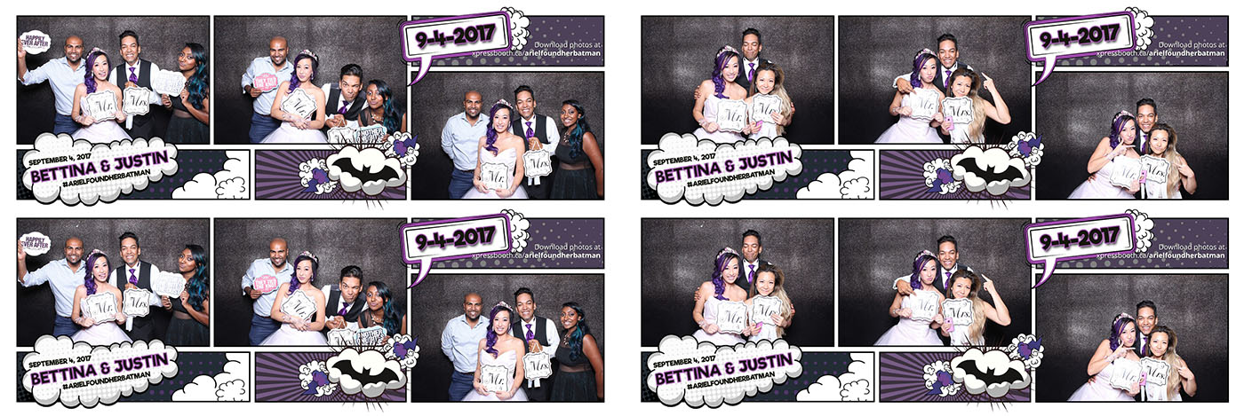 Bettina & Justin Canmore Wedding Photo Booth at Silvertip Golf Course