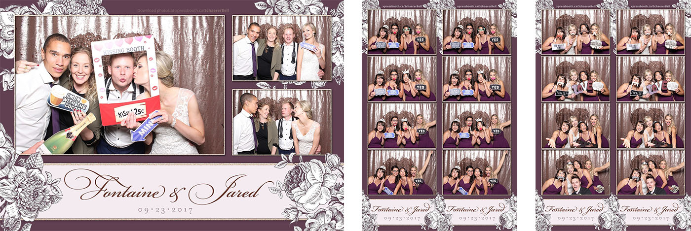 Fontaine & Jared's Wedding Photo Booth at the Delta by Marriott Calgary Downtown