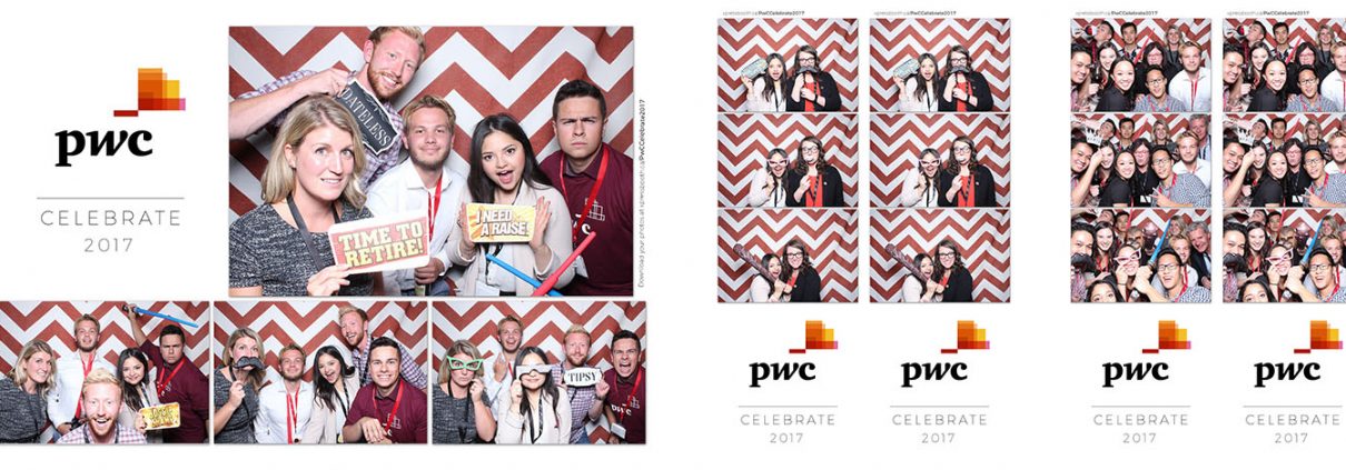 PWC Celebrate Corporate Party Photo Booth at the Workshop Kitchen Bar in Calgary
