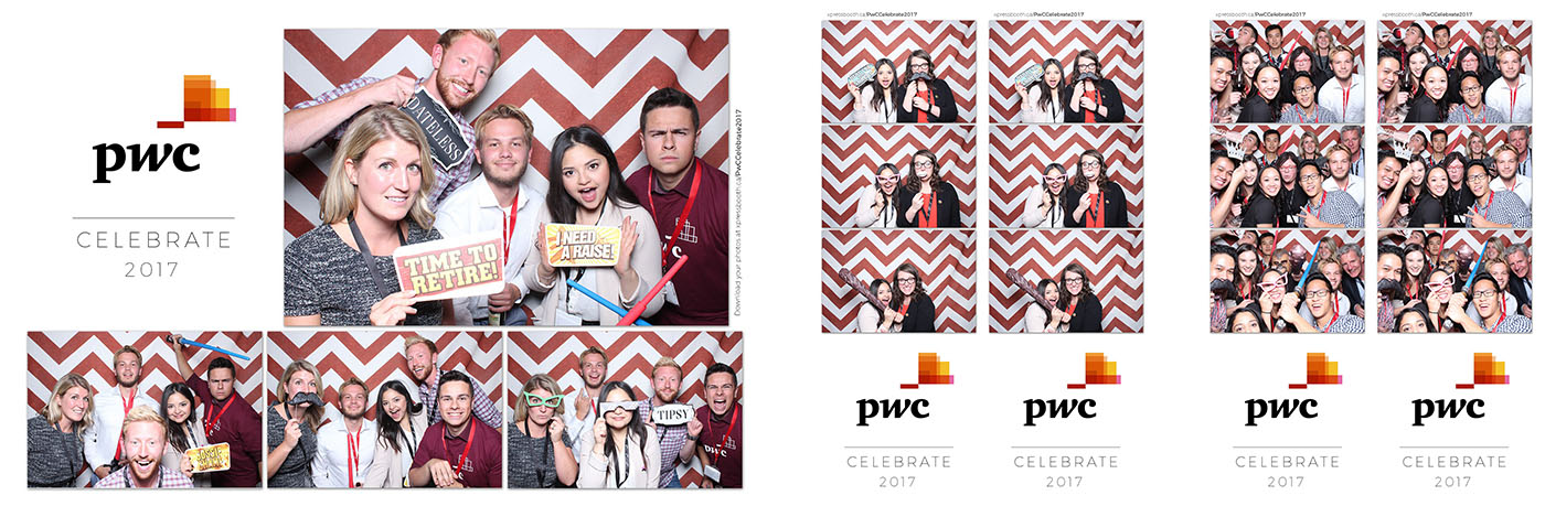 PWC Celebrate Corporate Party Photo Booth at the Workshop Kitchen Bar in Calgary