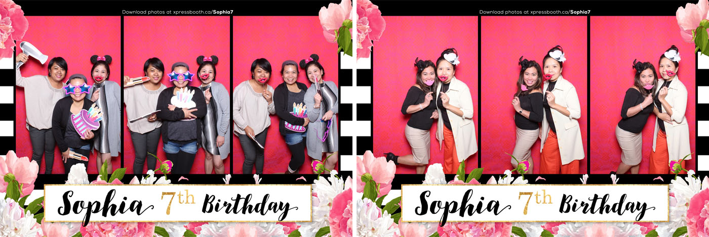 Sophia 7th Birthday Photo Booth Calgary