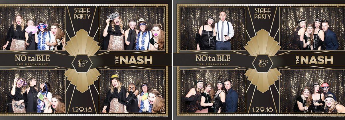 NOtaBLE and The Nash Calgary Restaurants Holiday Party Photo Booth
