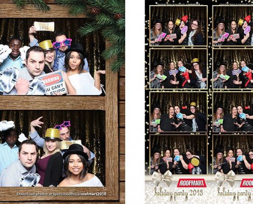 Holiday Party Photo Booth at the Wild Rose Brewery in Calgary