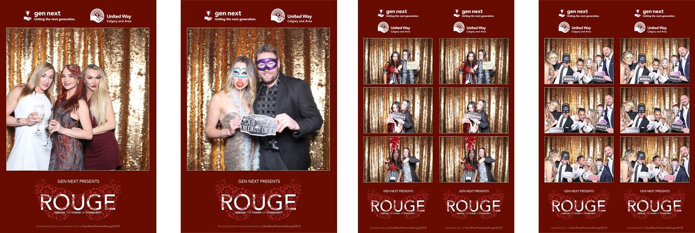 Gen Next United Way Rouge Fundraising Gala Photo Booth