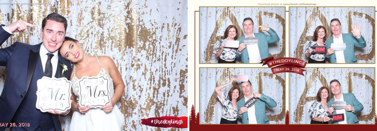 Alicia and Dermot Canmore Wedding Photo Booth