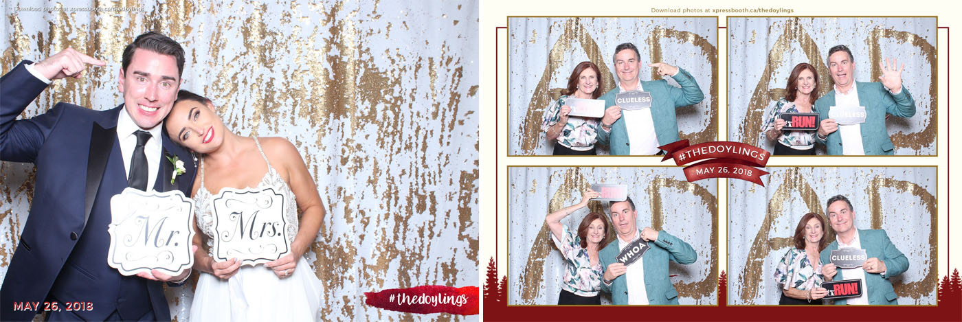 Alicia and Dermot Canmore Wedding Photo Booth