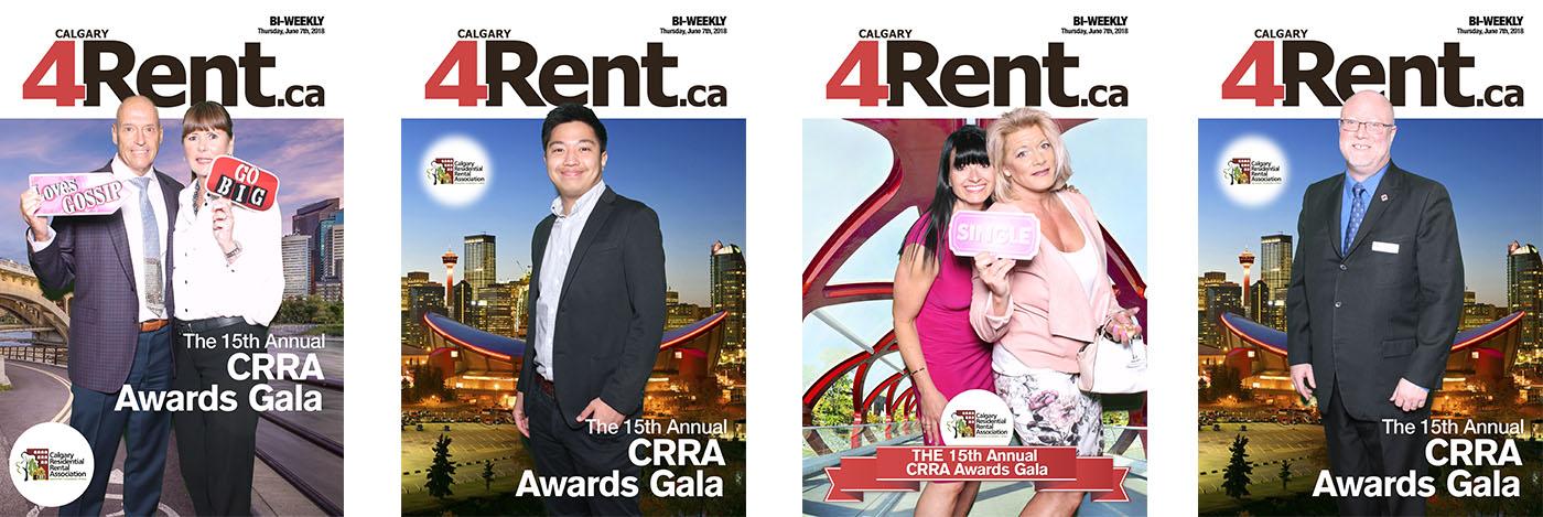 4Rent Magazine Green Screen Photo Booth at the Calgary Residential Rental Association Gala
