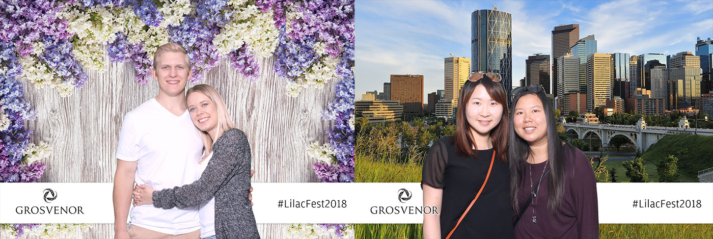 Grosvenor Lilac Festival Public Outdoor Event Green Screen Photo Booth