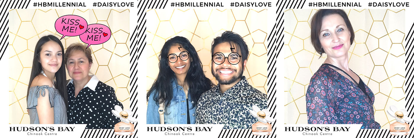 Hudsons Bay Chinook Millennial Event Daisy Love by Marc Jacobs Animated GIF Boomerang Photo Booth
